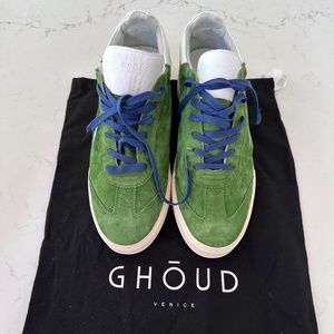 GHOUD Venice forest green suede loafers Made in Italy Size 13 NIB